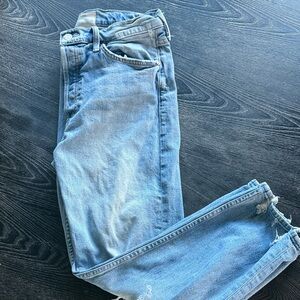 MOTHER Blue Ankle & Cropped Jeans